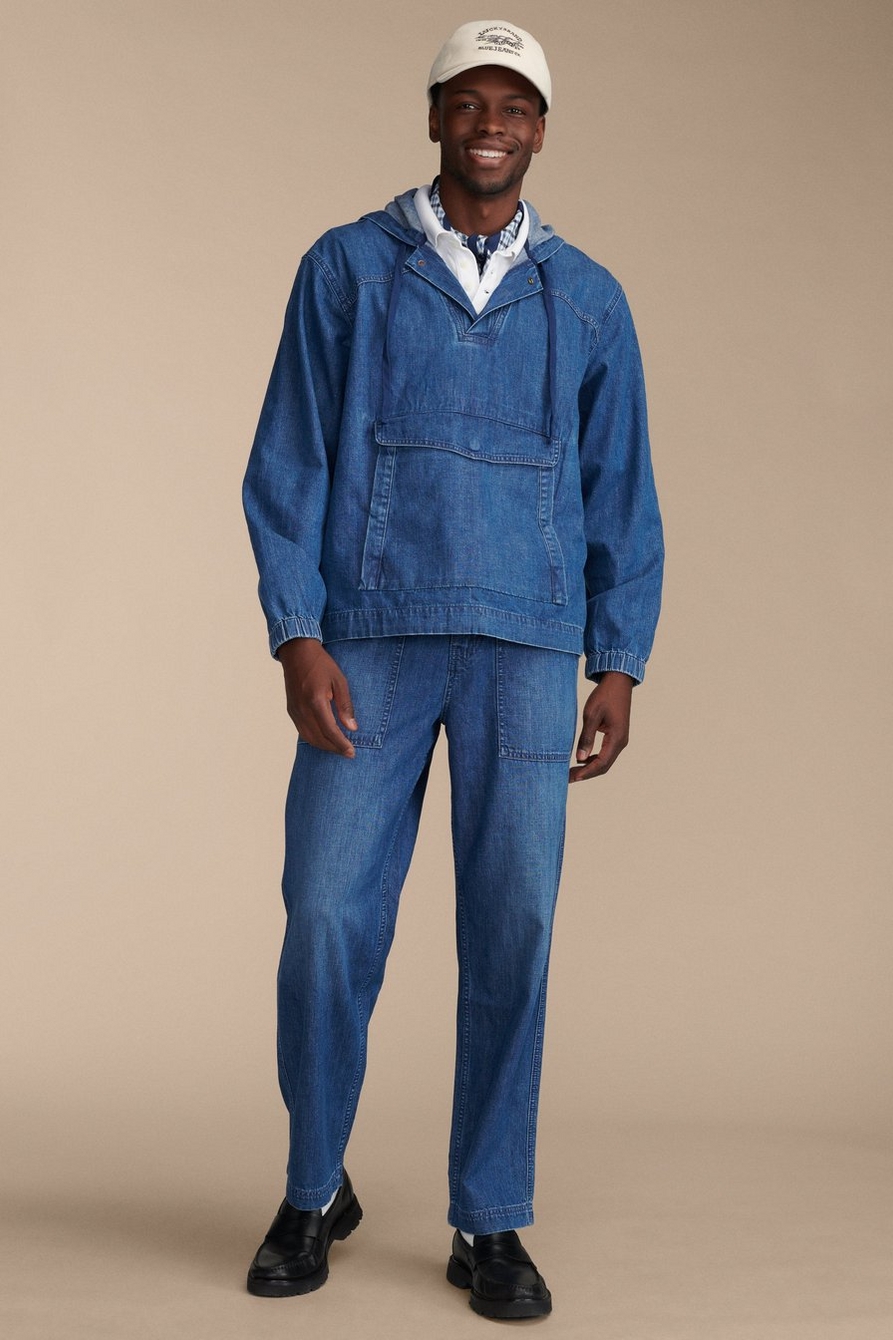 denim utility pant